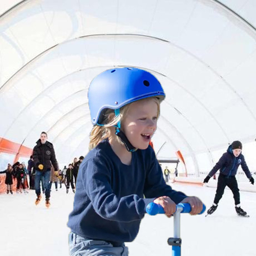 Globber verstelbare schaatshelm kind kobalt blauw 2