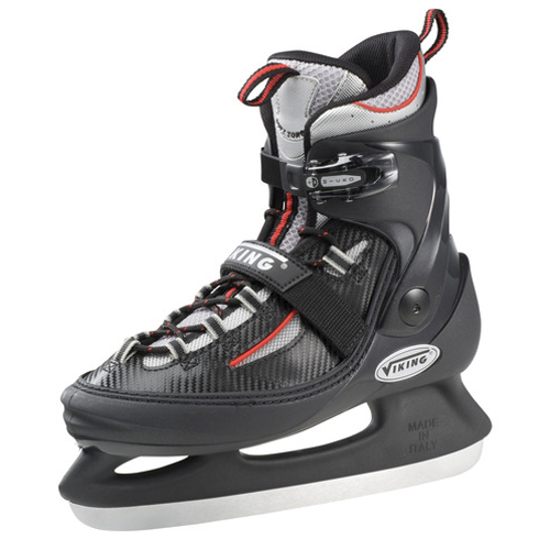 Viking combi hockey schaatsen zwart-rood