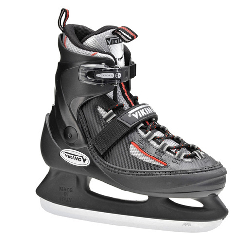 Viking combi hockey schaatsen zwart-rood