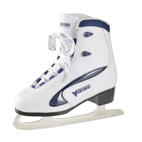 Viking kunst schaatsen wit blauw